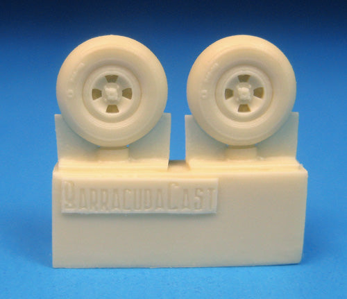 Barracuda Studios BCR72315 1:72 Supermarine Spitfire 4-slot wheels smooth tyre