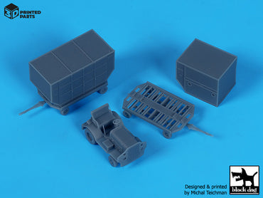 Blackdog BDA44002 1:144 Airport tow truck + containers