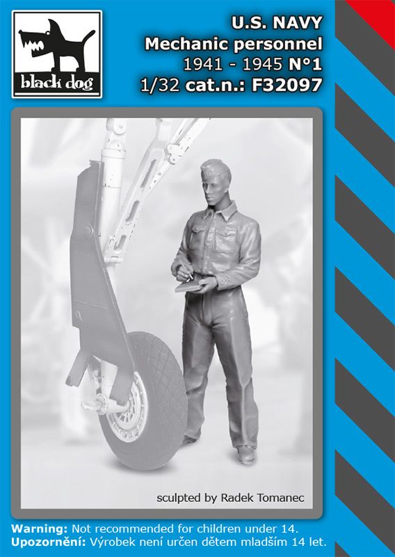 Blackdog BDF32097 1:32 US NAVY mechanic personnel 1941-45 N deg 1