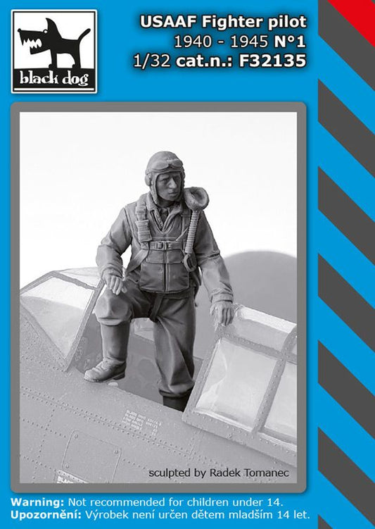 Blackdog BDF32135 1:32 USAAF Fighter pilot 1940-45 N deg 1 figures
