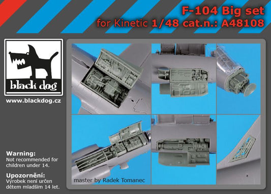 Blackdog BDOA48108 1:48 Lockheed F-104 Starfighter Big Detail Set