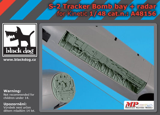 Blackdog BDOA48156 1:48 Grumman S-2 Tracker bomb bay+radar