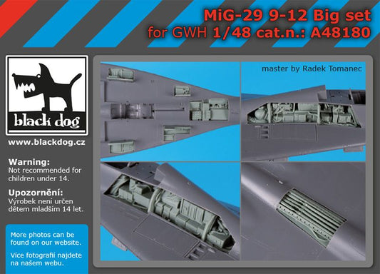 Blackdog BDOA48180 1:48 Mikoyan MiG-29 9-12 Big set