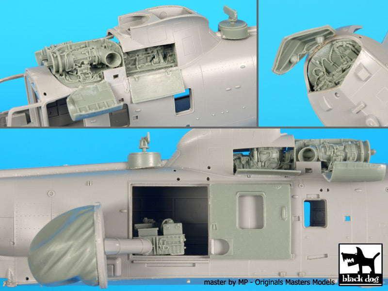 Blackdog BDOA72056 1:72 Sea King AEW.2 Big Set Engines & Radar