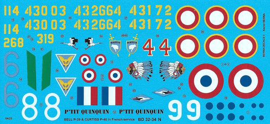 Berna Decals BER32034N 1:32 Bell P-39 French Limousin