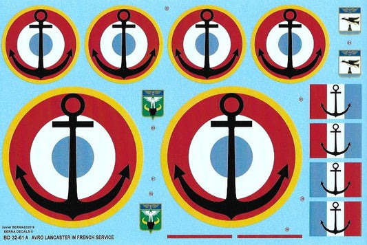Berna Decals BER32061N 1:32 Avro Lancaster Mk.I & Mk.VII