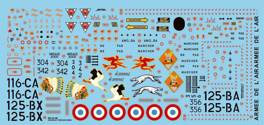 Berna Decals BER32068 1:32 Dassault Mirage 2000N La Fayette