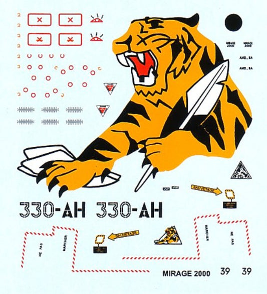 Berna Decals BER48002 1:48 Dassault_Mirage 2000C