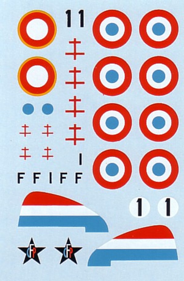 Berna Decals BER72001 1:72 Dewoitine D.520