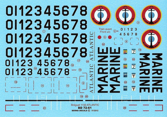 Berna Decals BER72061R 1:72 Breguet Br.1150 Atlantic