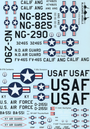Blackbird BMD48010 1:48 US Air National Guard Part 1
