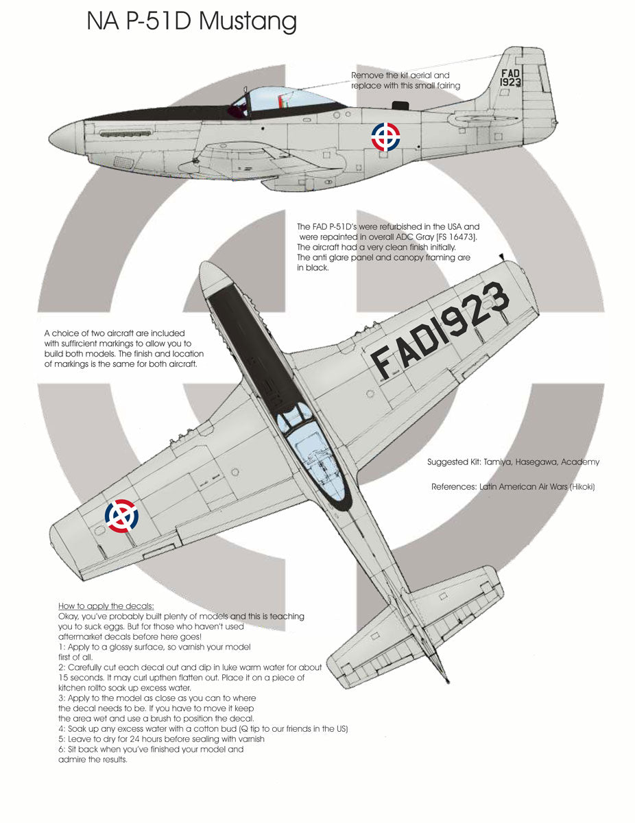 Blackbird BMD72003 1:72 Latin American Air Wars Part 1