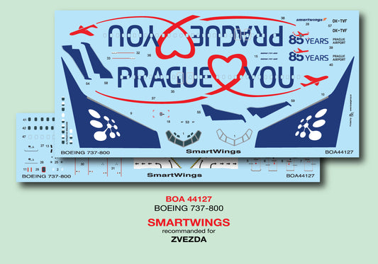 Boa Decals BOA144127 1:144 Boeing 737-800 Smartwings