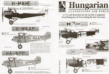 Blue Rider BR223 1:72 Hungarian Clandestine Air Force