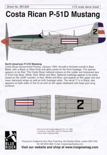 Blue Rider BR309 1:72 North-American P-51D Mustang