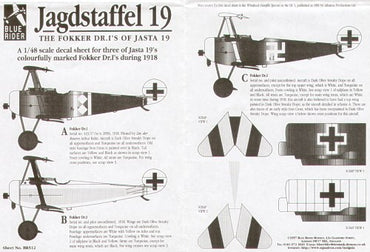 Blue Rider BR512 1:48 Fokker Dr.I Triplane