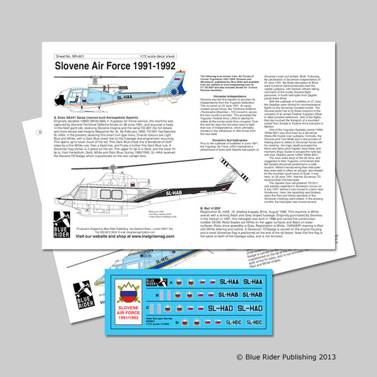 Blue Rider BR801 1:72 Slovenian Air Force 1991/92