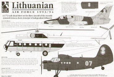 Blue Rider BR807 1:72 Lithuanian Air Force 1993/94