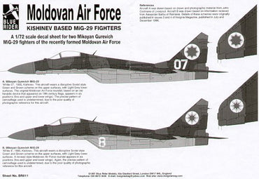Blue Rider BR811 1:72 Mikoyan MiG-29