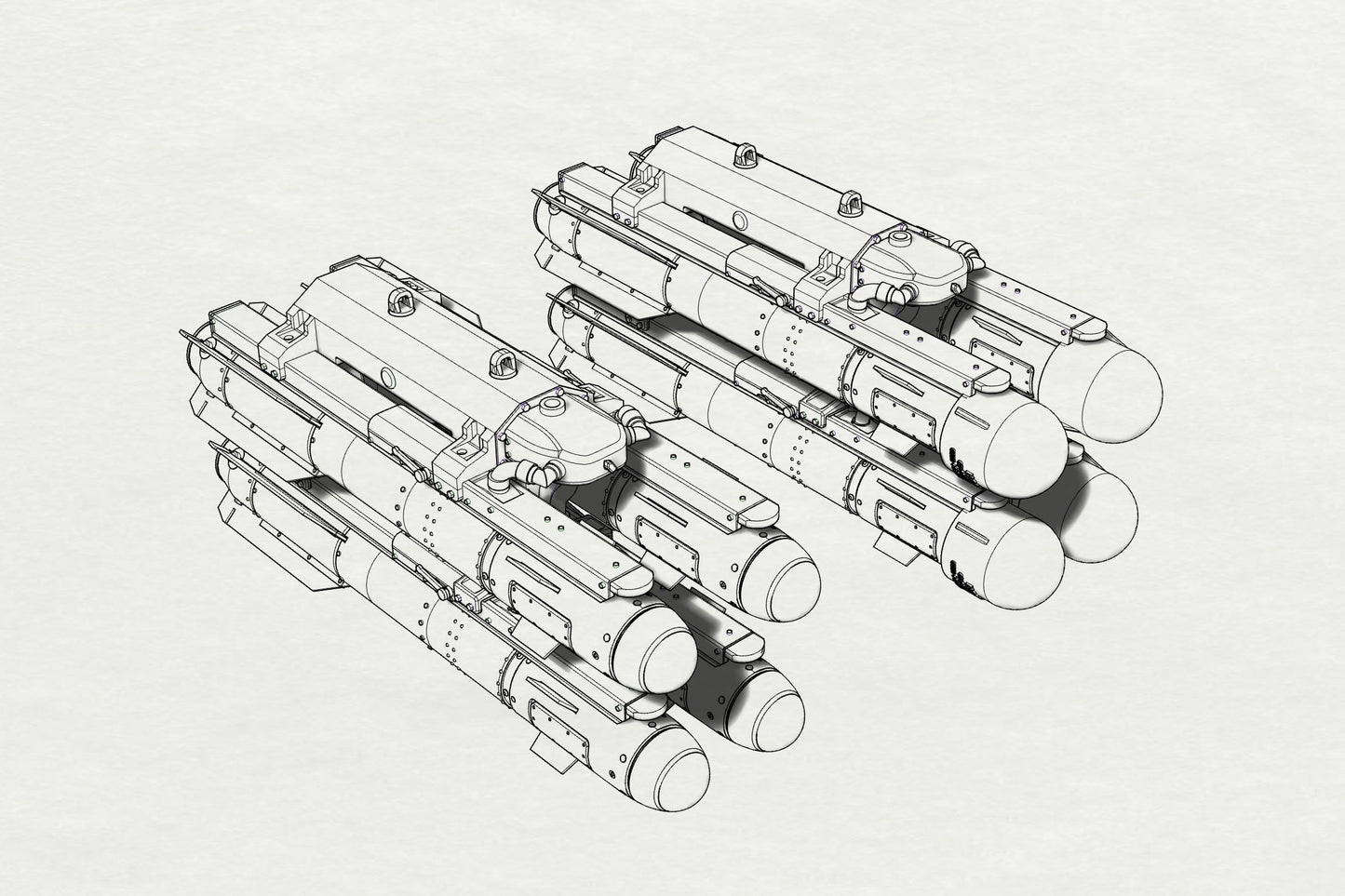 Brengun BRL32037 1:32 AGM-114 Hellfire resin kit of U.S