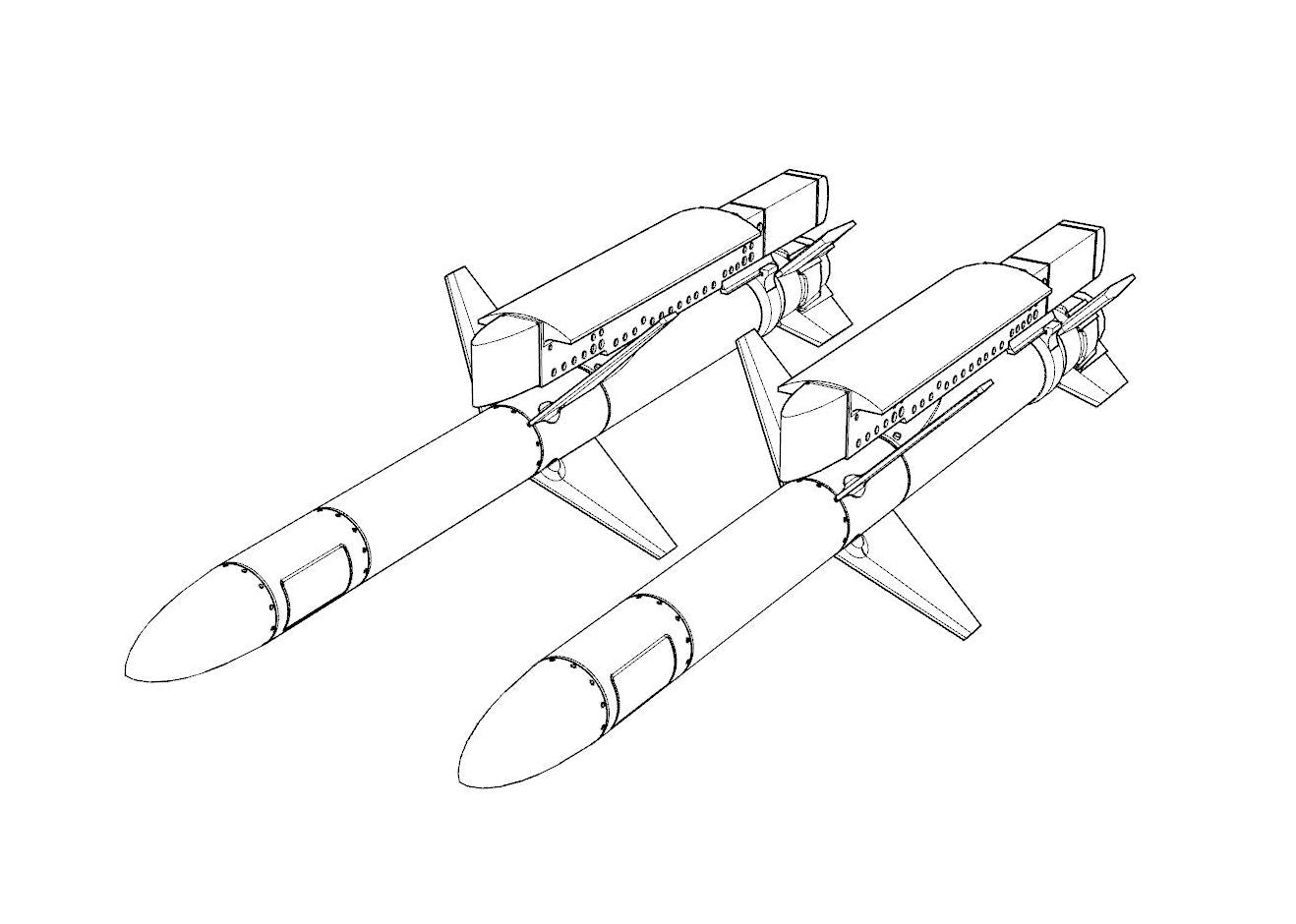 Brengun BRL32040 1:32 AGM-45 Shrike resin kit of U.S