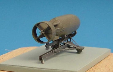Brengun BRL48004 1:48 Bomb rack for Supermarine Spitfire + British 500lb bomb