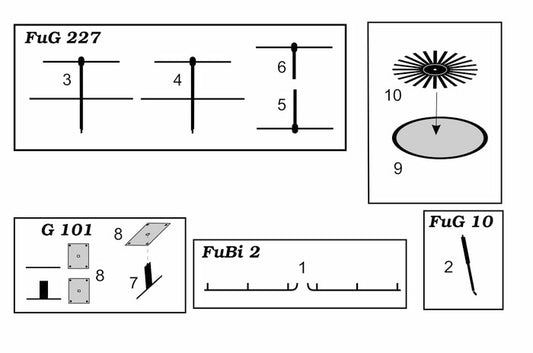 Brengun BRL48100 1:48 German Plane Radar Antennae PE Set