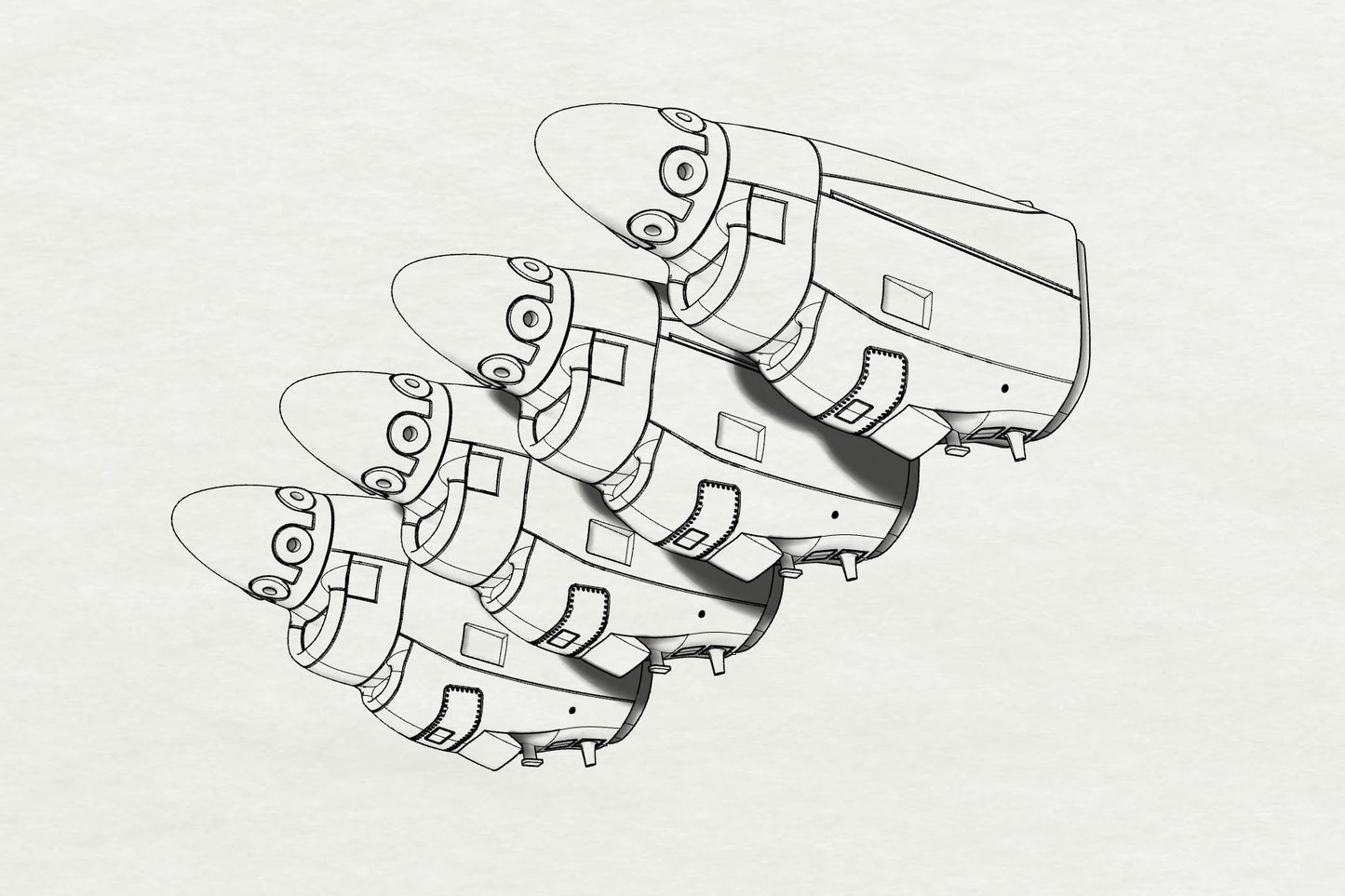 Brengun BRL48123 1:48 Lockheed C-130J Hercules engine nacelles