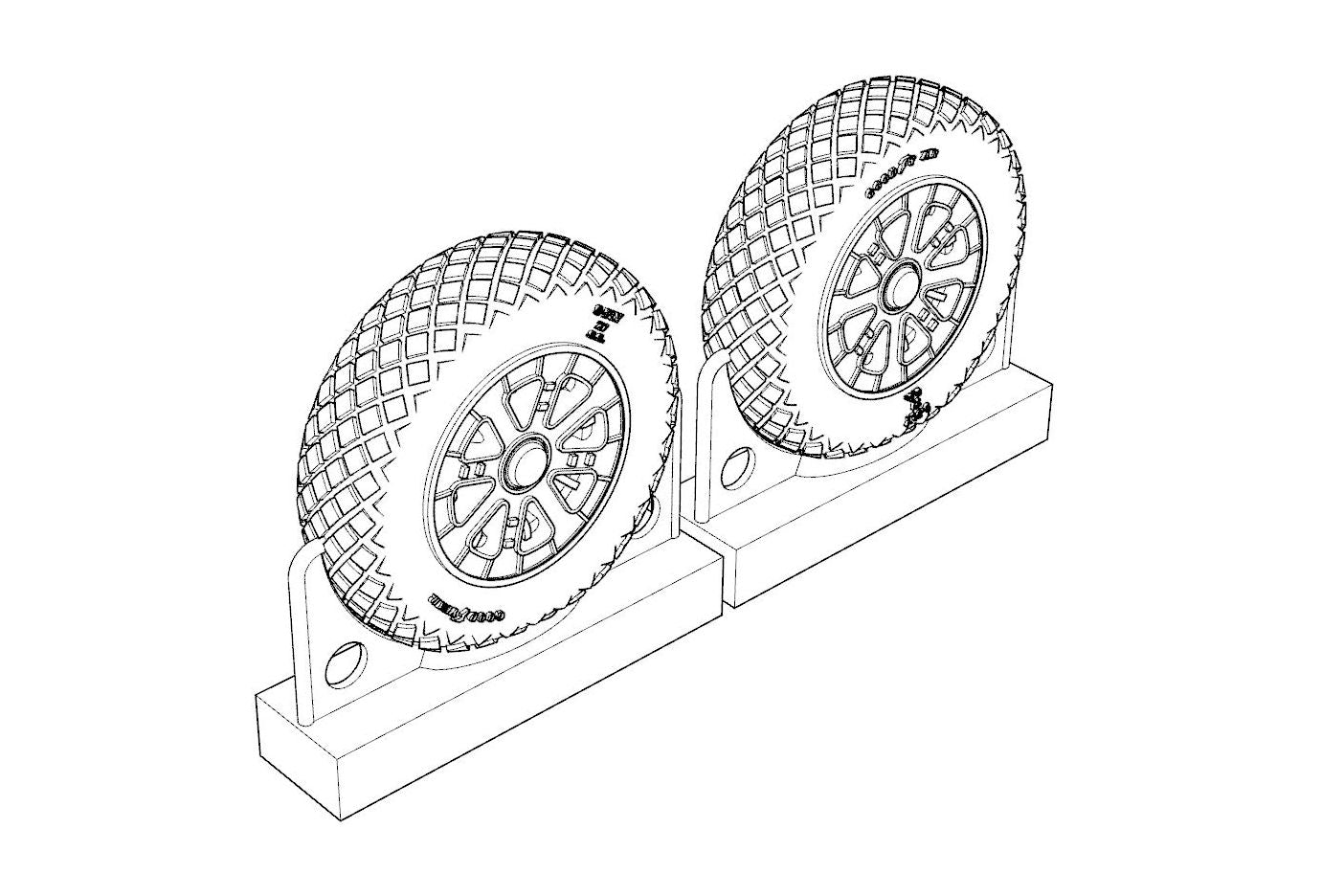 Brengun BRL72217 1:72 Vought F4U Corsair Diamond Thread Wheels