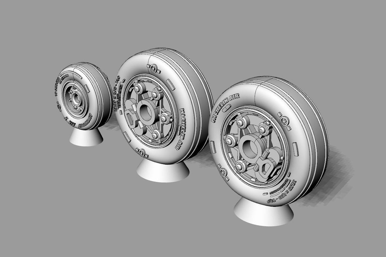 Brengun BRL72236 1:72 Lockheed-Martin F-16C/F-16D Block 40 and later wheels