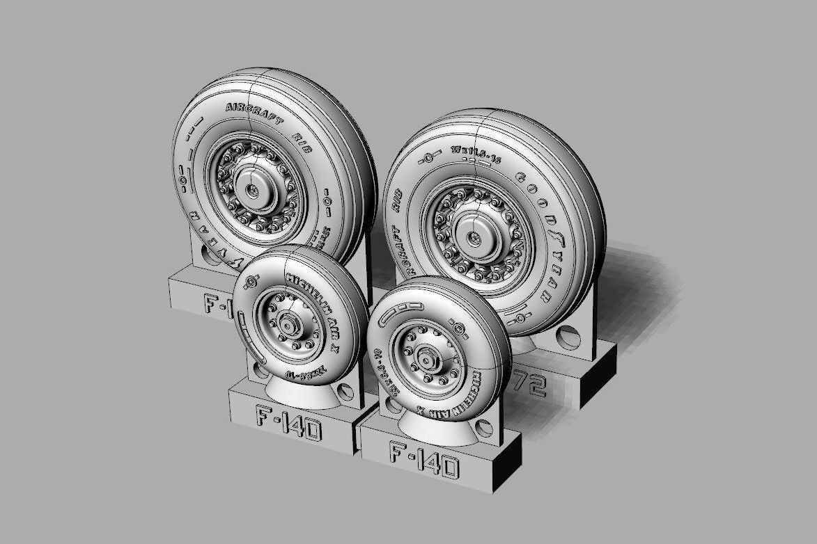 Brengun BRL72238 1:72 Grumman F-14D Tomcat Wheels set