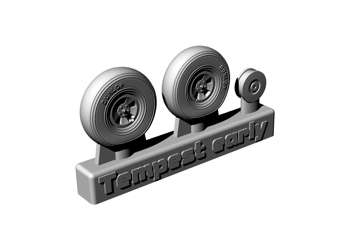 Brengun BRL72260 1:72 Hawker Tempest Mk.V wheels EARLY resin cast wheels