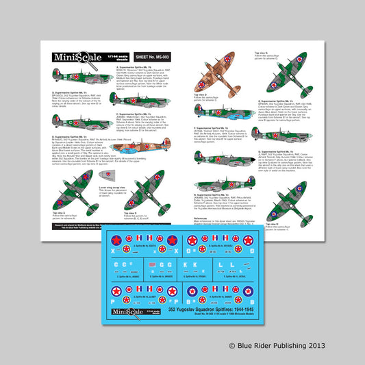 Blue Rider BRMS003 1:144 Supermarine Spitfire Mk.Vc