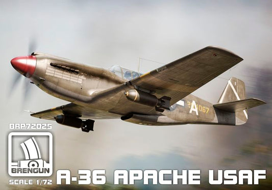 Brengun BRP72025 1:72 North-American A-36 Apache Mustang USA markings