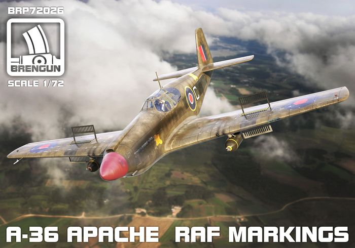Brengun BRP72026 1:72 North-American A-36 Apache Mustang RAF markings