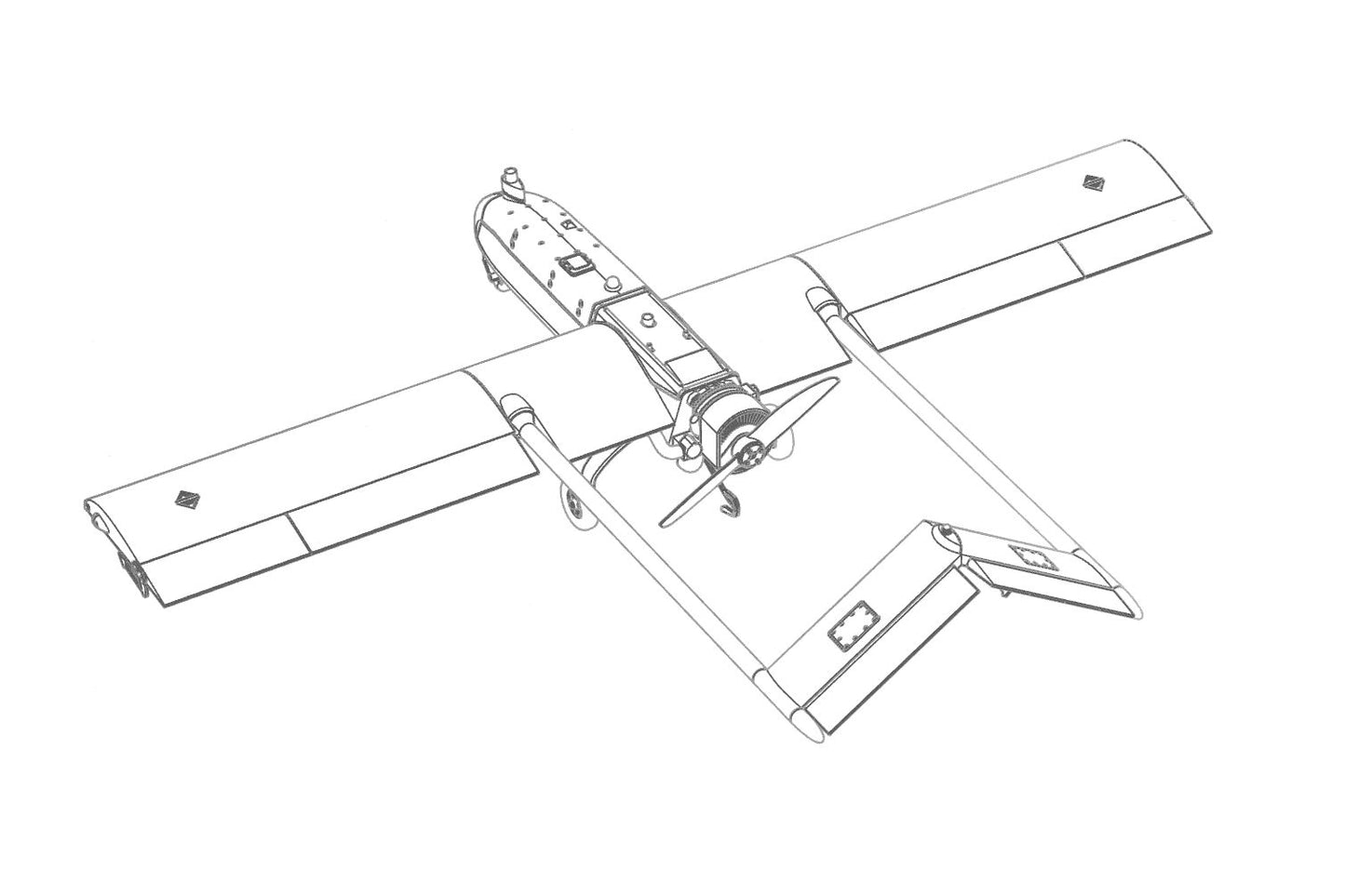 Brengun BRS48009 1:48 RQ-7B Shadow UAV resin kit unmanned air vehicle
