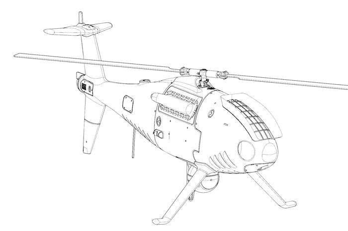 Brengun BRS48011 1:48 S-100 Camcopter resin construction for unmanned helicopter