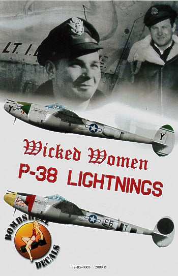 Bombshell BS32005 1:32 Lockheed P-38J Lightning Wicked Women Pt 1