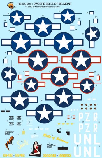 Bombshell BS48011 1:48 Republic P-47D Thunderbolt 'Razorback'