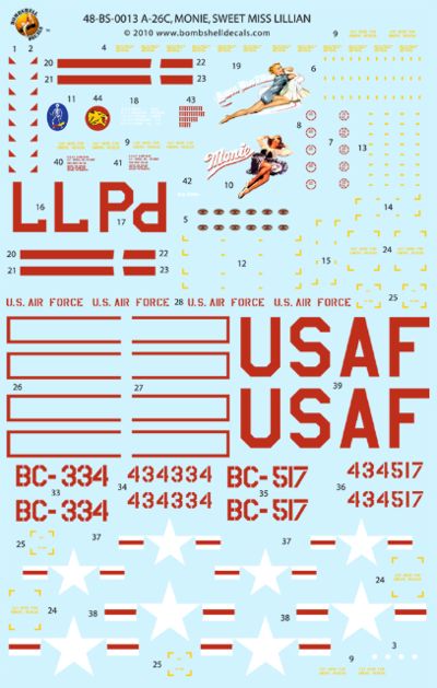 Bombshell BS48013 1:48 Douglas A-26B Invader