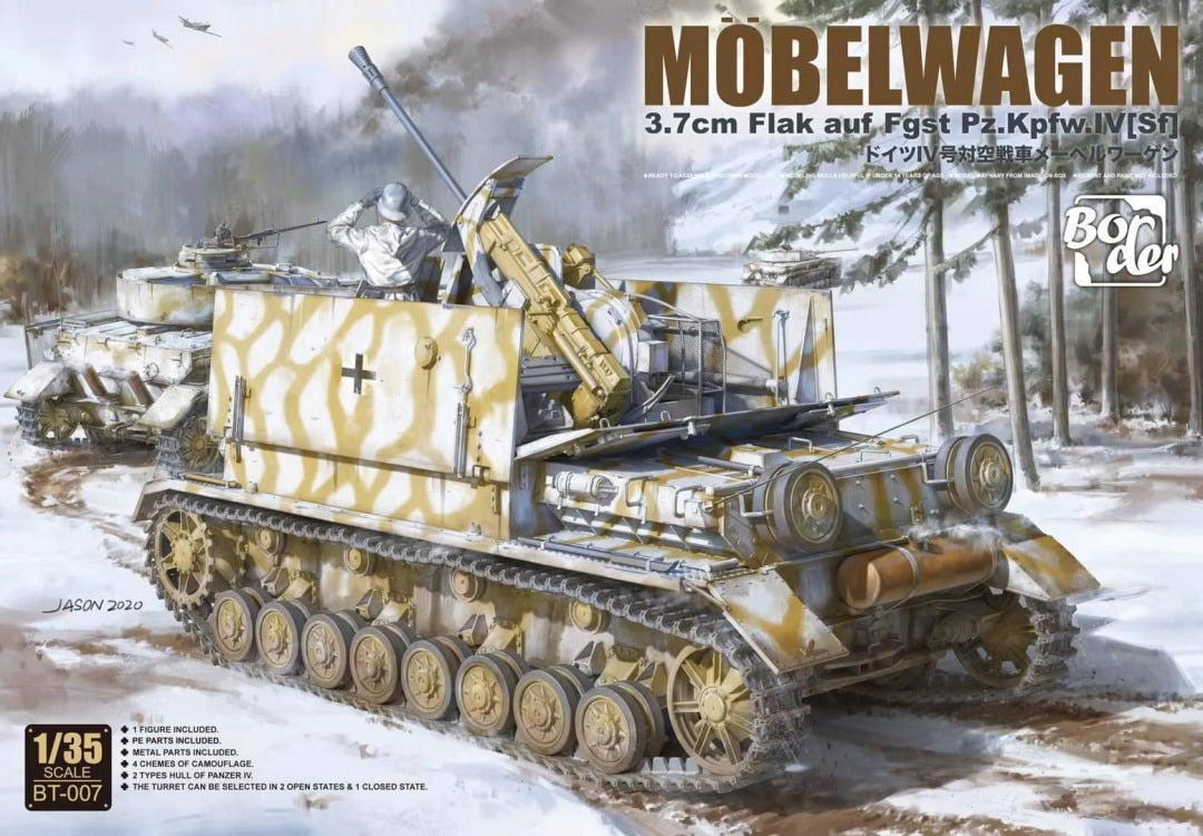 Border Model BT-007 1:35 Mobelwagen 3.7cm Flak auf Fgst