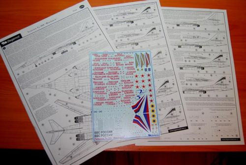 Begemot BT144001 1:144 Tupolev 160 Blackjack Decal Set
