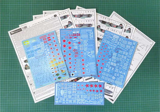 Begemot BT48063 1:48 Yakovlev Yak-9 set.84 marking variations of Yak-9T