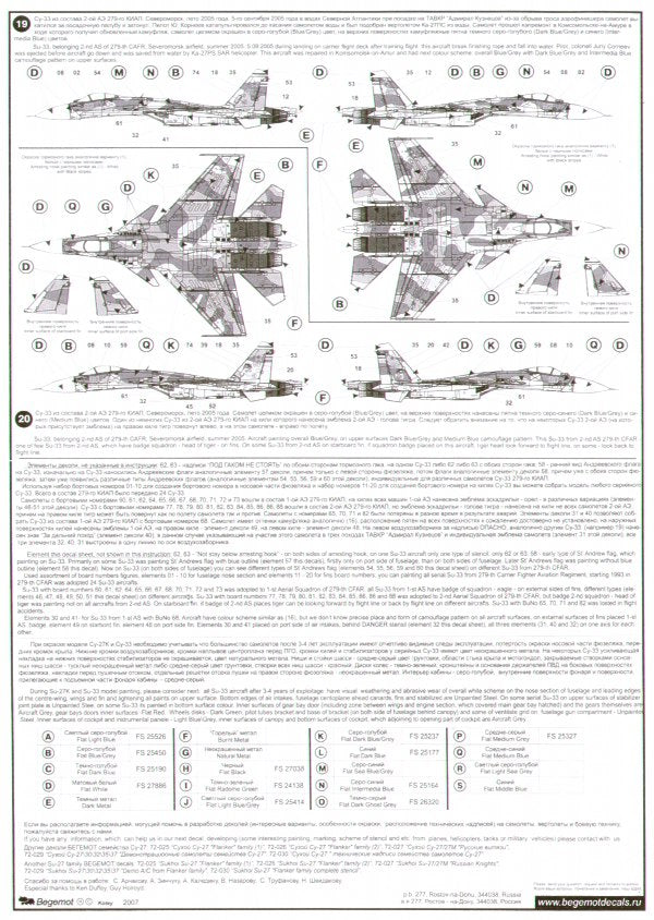 Begemot BT72028 1:72 Sukhoi Su-33 Sea Flanker