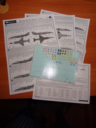 Begemot BT72050 1:72 Yakovlev Yak-38 "Forger" family with stencils