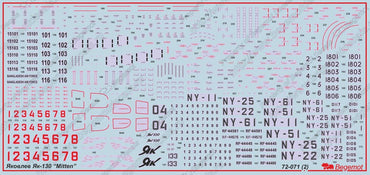 Begemot BT72071 1:72 Yakovlev Yak-130 Mitten Decal Set