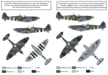 Attitude BUC-24019 1:24 Spitfire Mk.IXe Norway Paint Mask