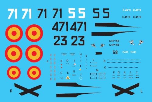 Attitude Aviation BUC-72002 1:72 Hispano HA-1112 M1L Spanish Air Force decals