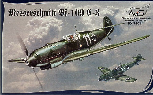 Avis BX72011 1:72 Messerschmitt Bf-109C-3 WWII German fighter