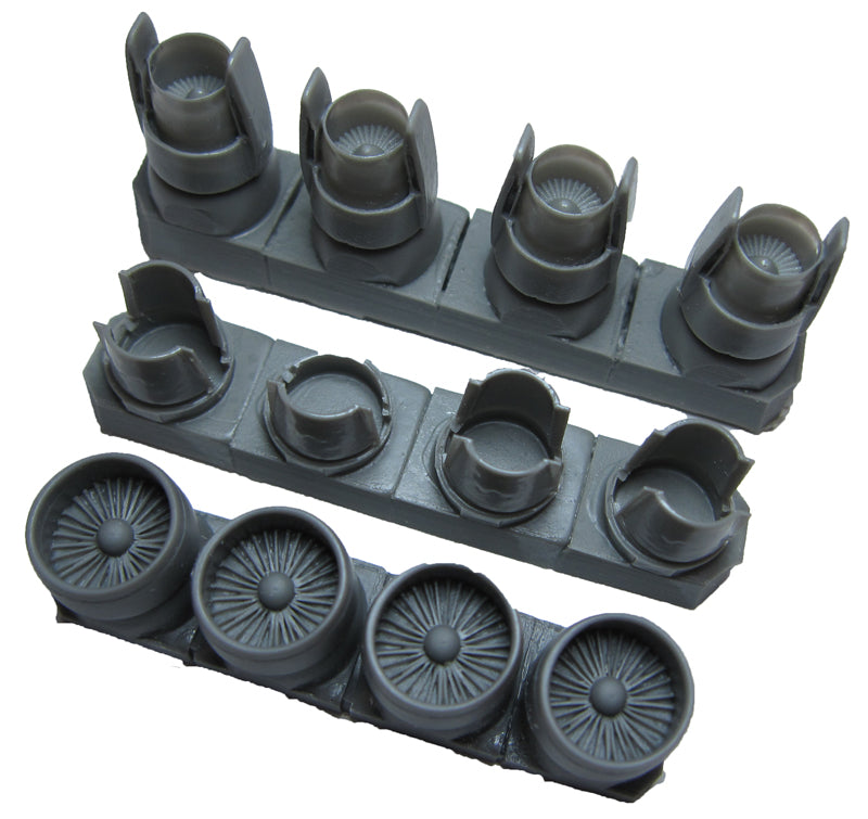Bra.Z Models BZ4030 1:144 Ilyushin Il-76 engine inlets,open rev exhaust section